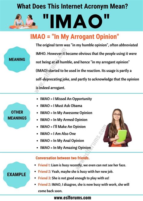 imao in chat|IMAO Meaning: How to Use the Trendy Term “IMAO”。